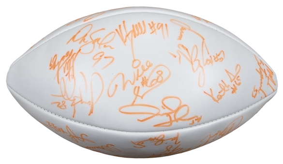 1996 AFC Pro Bowl Multi Signed Wilson Football With Over 25 Signatures Including Derrick Thomas (JSA)